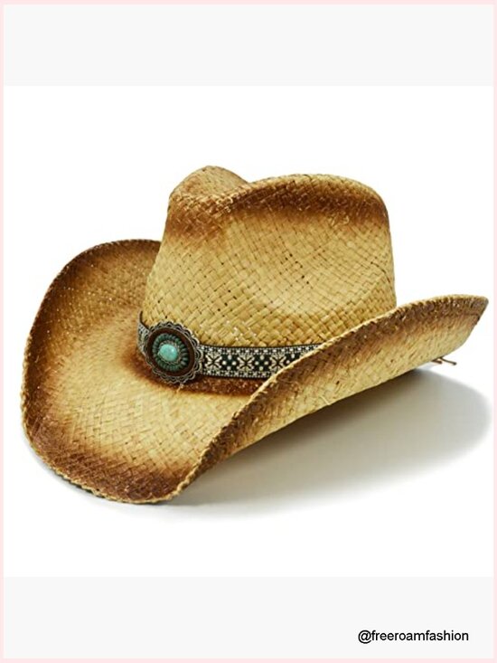 Adjustable Western Cowboy Hat Band Leather Braided Rope Unisex main image 5